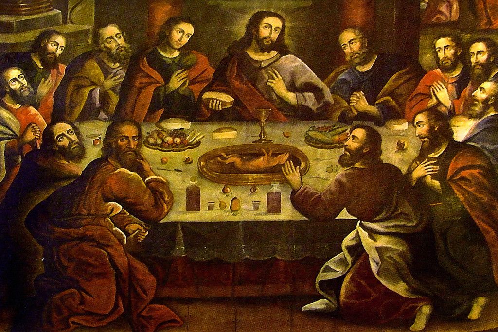 Fig. 1. Marcos Zapata, The Last Supper, 1753, Cusco Cathedral.